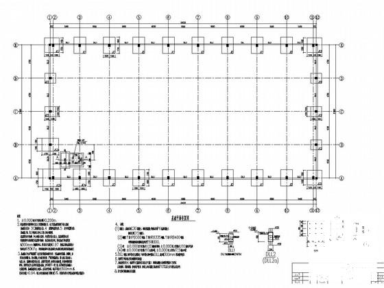 27米跨现浇钢筋混凝土排架结构工厂车间结构CAD施工图纸 - 1