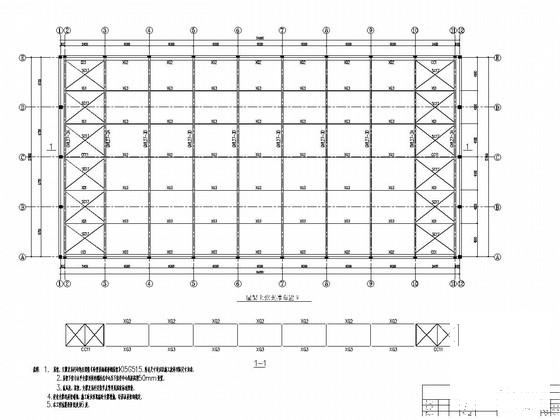 27米跨现浇钢筋混凝土排架结构工厂车间结构CAD施工图纸 - 3