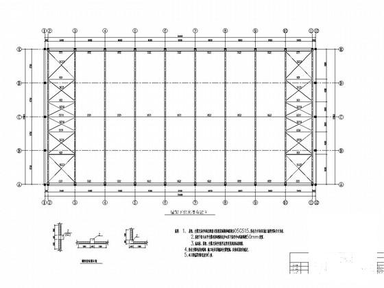 27米跨现浇钢筋混凝土排架结构工厂车间结构CAD施工图纸 - 4