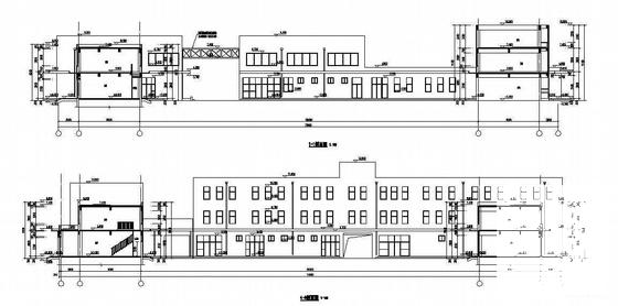2层小区商业会所中心建筑施工CAD图纸(钢筋混凝土结构) - 2