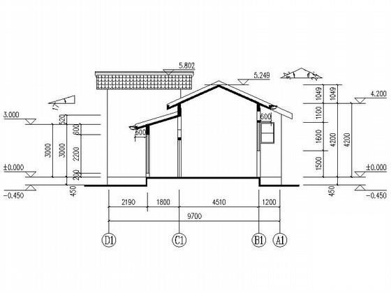 住宅楼小区1层会所建筑施工CAD图纸(节能设计说明) - 2