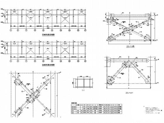 174米跨门式刚架结构农机厂房结构CAD施工图纸（10t吊车）(有限责任公司) - 3