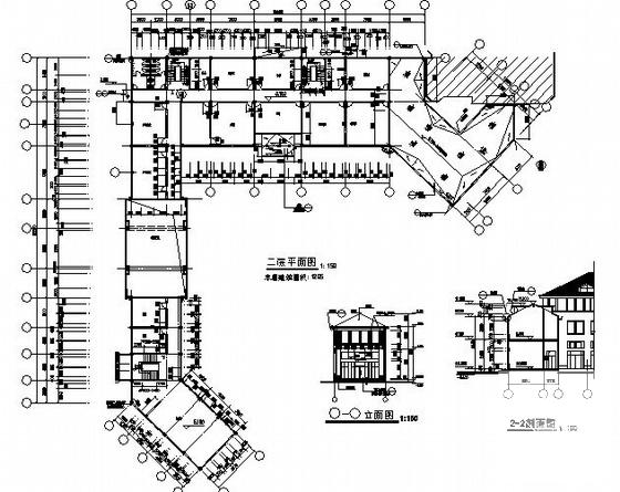 3层长江边豪华会所建筑设计CAD施工图纸 - 3