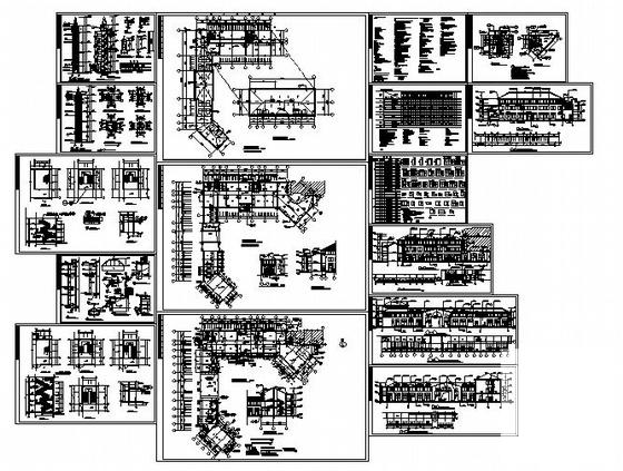 3层长江边豪华会所建筑设计CAD施工图纸 - 4