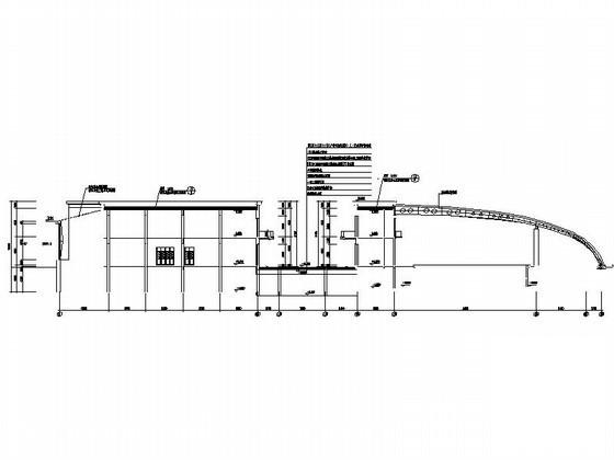 广场2层洗浴餐饮中心建筑施工CAD图纸 - 2