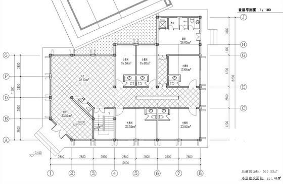 2层仿古建筑茶楼建筑方案设计CAD图纸（效果图纸） - 3