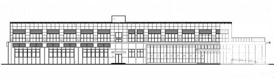 市公司2层职工食堂建筑结构水电CAD施工图纸 - 1