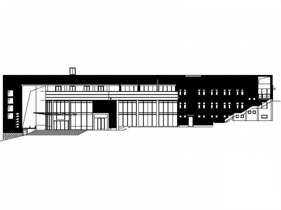 3层温泉会所建筑施工CAD图纸 - 1