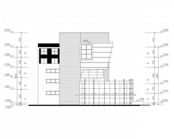 水城5层现代型会所建筑方案设计图纸(平面图) - 2