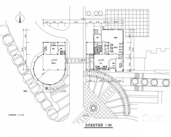 水城5层现代型会所建筑方案设计图纸(平面图) - 3