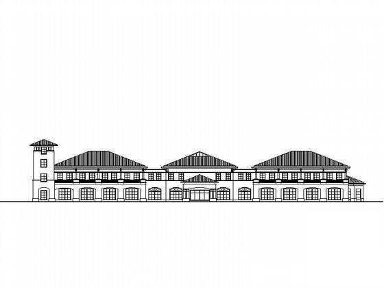 2层欧式会所建筑方案设计CAD图纸 - 2