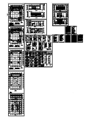 职业技术学校3层食堂建筑施工CAD图纸 - 4