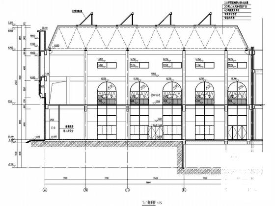 学校篮球馆钢结构屋顶网架结构CAD施工图纸(太阳能集热系统) - 4