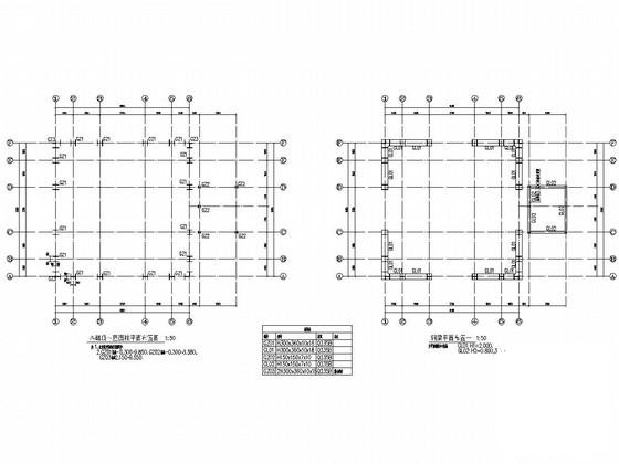 地上1层钢框架结构小区入口大门结构CAD施工图纸（建筑图纸） - 3