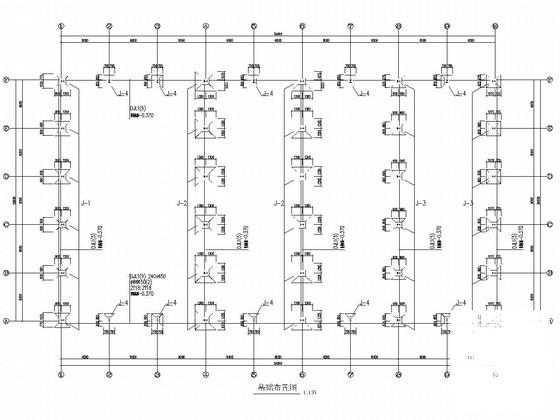门式刚架结构汽车城仓储厂房结构CAD施工图纸（5栋含建筑图纸） - 2