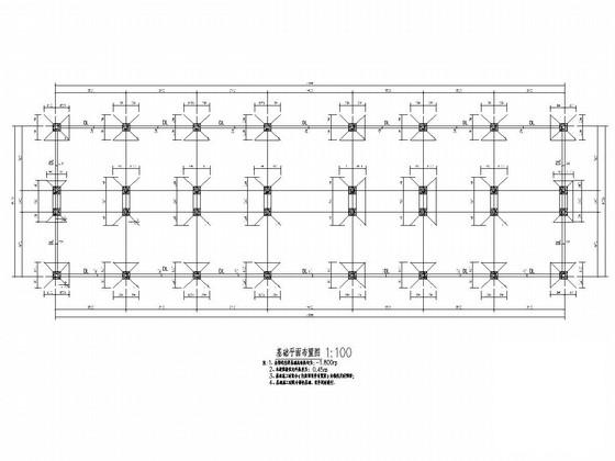 地上3层门式刚架车间厂房结构CAD施工图纸 - 1
