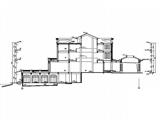 高档别墅区3层欧式会所建筑施工CAD图纸(节点详图) - 2