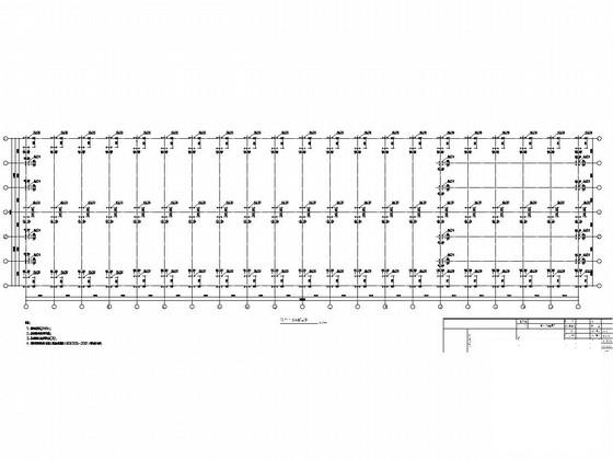 单层钢结构车间厂房结构CAD施工图纸 - 2