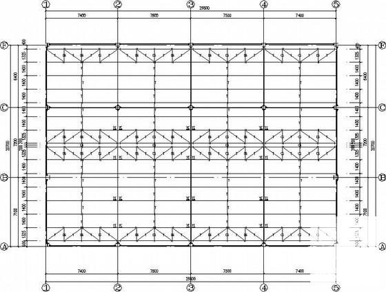 局部两层钢框架售楼处结构CAD施工图纸 - 2