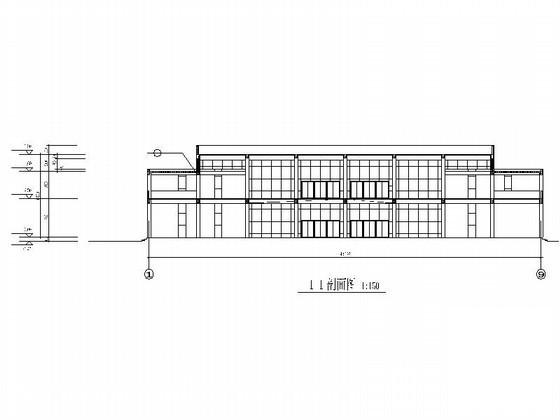学校3层食堂、多功能厅建筑扩初CAD图纸 - 2
