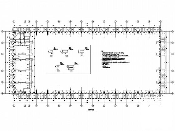 中船重工水池厂房办公楼结构CAD施工图纸（筏形基础）(水处理系统) - 2