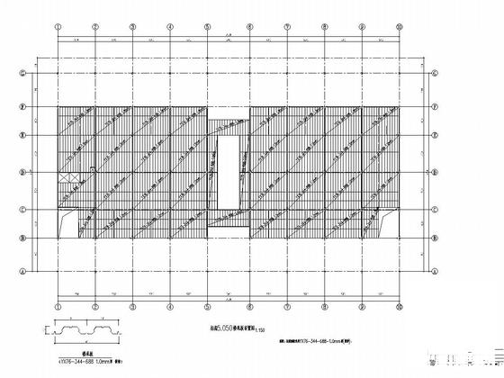 地上2层钢网架结构农贸市场结构CAD施工图纸(基础平面图) - 4