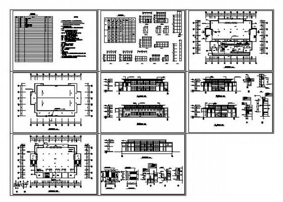学院2层新餐厅建筑CAD施工图纸 - 4