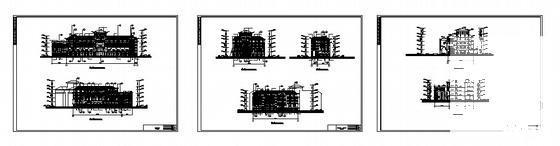 科技产业园4层会所建筑CAD施工图纸(框架结构) - 2