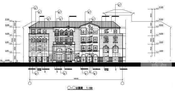 科技产业园4层会所建筑CAD施工图纸(框架结构) - 4