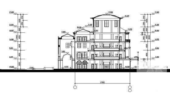 科技产业园4层会所建筑CAD施工图纸(框架结构) - 5