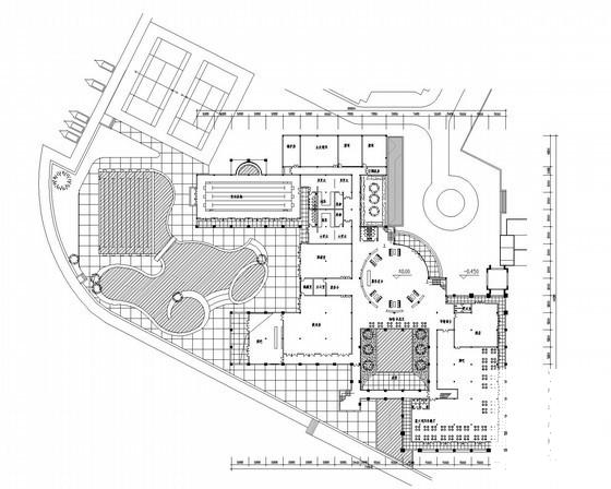 别墅区2层豪华会所建筑方案设计CAD图纸(平面图) - 3
