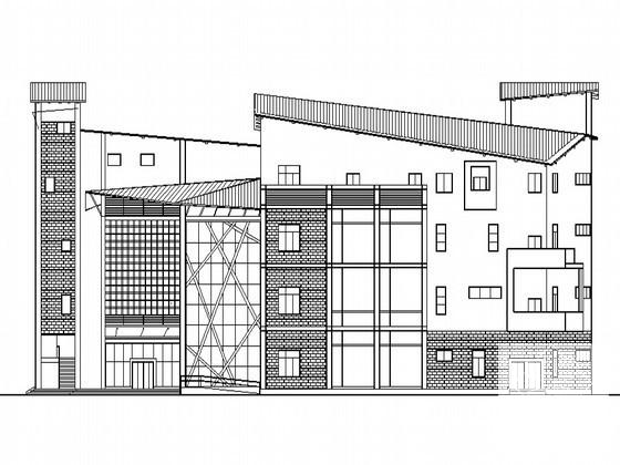 农业大学校区4层食堂建筑施工CAD图纸(抗震设防类别) - 1