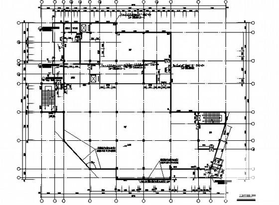 农业大学校区4层食堂建筑施工CAD图纸(抗震设防类别) - 3