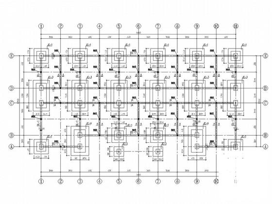 3层钢框架结构办公楼结构CAD施工图纸 - 1