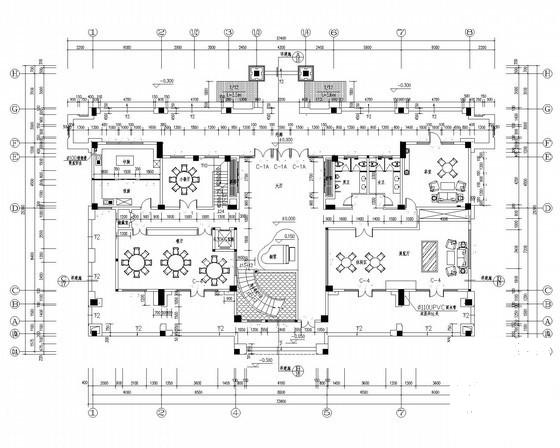4层豪华私人会所建筑施工CAD图纸 - 3