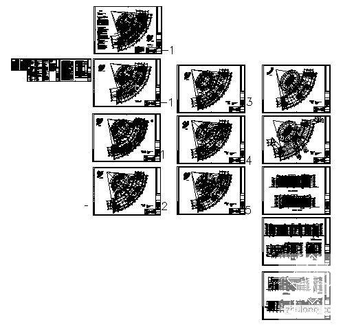 6层高级会所建筑CAD施工图纸(卫生间详图) - 3