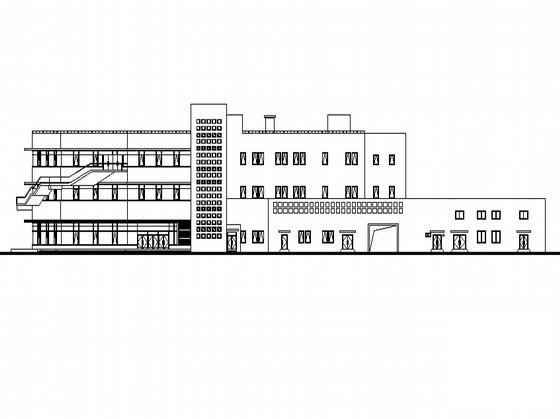 外国语学校3层新校舍食堂建筑施工CAD图纸(卫生间详图) - 1