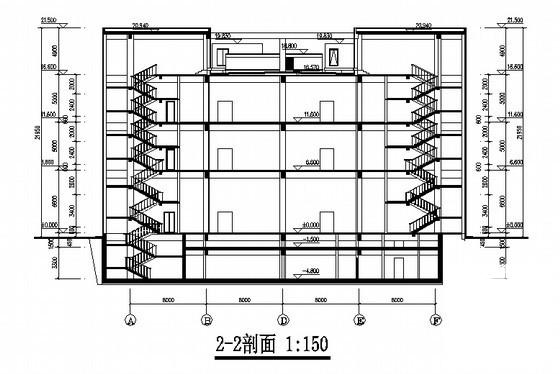 外国语学校3层新校舍食堂建筑施工CAD图纸(卫生间详图) - 2