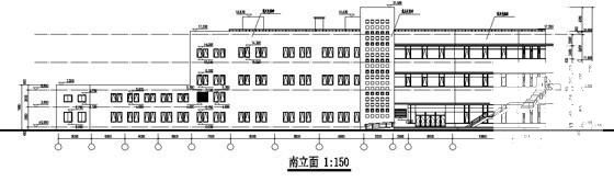 外国语学校3层新校舍食堂建筑施工CAD图纸(卫生间详图) - 4