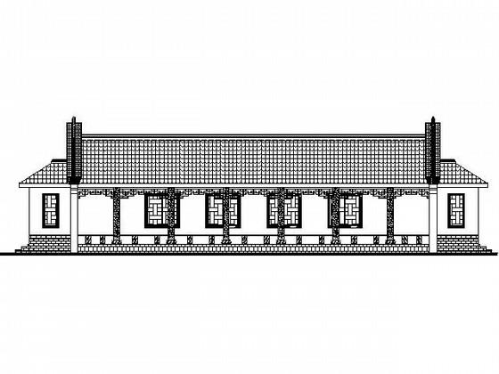 山庄高档私人茶社休闲度假园建筑施工CAD图纸 - 1