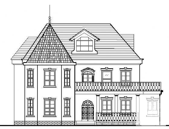 3层小型会所建筑扩初CAD图纸 - 1