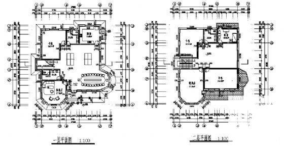 3层小型会所建筑扩初CAD图纸 - 3