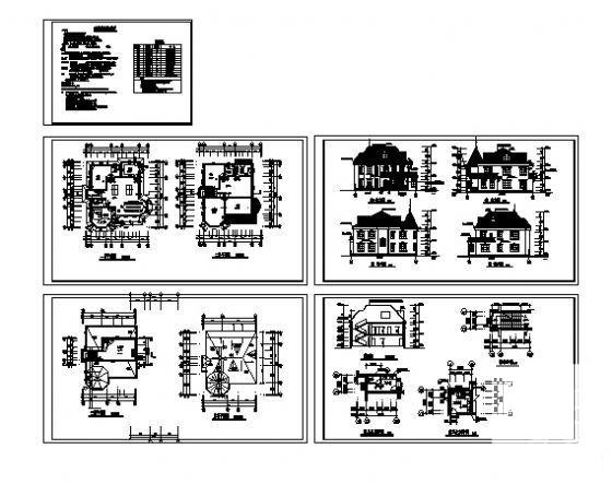 3层小型会所建筑扩初CAD图纸 - 4