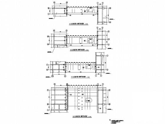艺术楼天桥钢连廊结构CAD施工图纸 - 1
