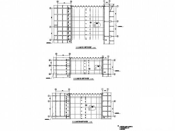 艺术楼天桥钢连廊结构CAD施工图纸 - 2
