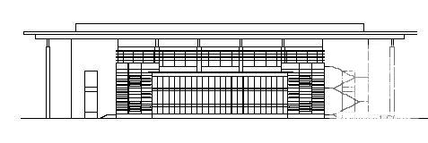 惠山学校规划区2层体育馆建筑结构方案设计CAD图纸 - 1