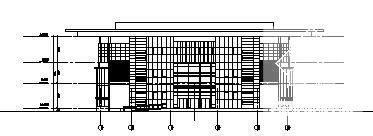 惠山学校规划区2层体育馆建筑结构方案设计CAD图纸 - 2
