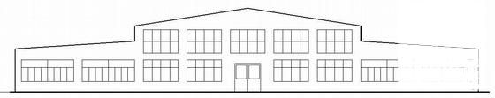 纺织厂单层厂房建筑结构CAD施工图纸 - 1