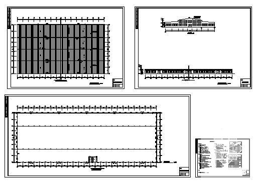 纺织厂单层厂房建筑结构CAD施工图纸 - 4