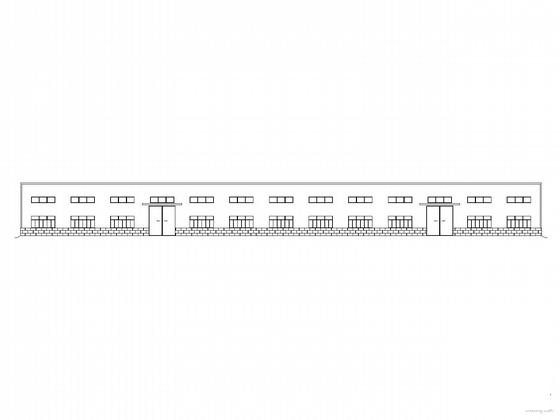 单层钢结构厂房建筑结构CAD施工图纸 - 1